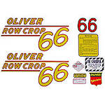 Oliver 66 Row Crop: Mylar Decal Set