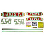 Oliver Early 550 Gas: Mylar Decal Set