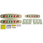 Oliver Early 660 Gas: Mylar Decal Set