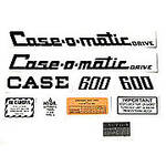 Case 600 Case-O-Matic: Mylar Decal Set