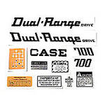 Case 700 Dual Range: Mylar Decal Set