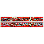 Ford 871 Select-O-Speed: Mylar Decal Set