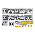 MC D Farmall Cub 1947-49: Mylar Decal Set