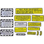 IH 560, 660 Gas: Mylar miscellaneous Decal Set - 14 pieces