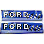 Ford 4000 Before 1965:  Mylar Decal Hood Set
