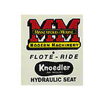 Knoedler Float Ride Seat Decal