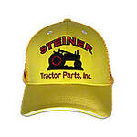 Gold/Yellow Mesh Cap with Red Embroidery, Steiner Tractor Parts, Inc. Baseball Cap