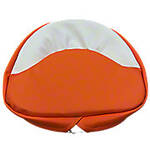 Orange and White Seat Pad - 21"