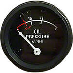 Oil Pressure Gauge (0-55 PSI) - Dash mounted, Black Face