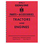 "Genuine IH Parts Accessories" Service Items &amp; Accessories Manual