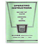 Operator and Parts Manual Reprint: Oliver 60