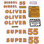 Oliver Super 55 Diesel: Mylar Decal Set