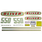 Oliver Early 550 Diesel: Mylar Decal Set