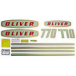 Oliver Early 770 Gas: Mylar Decal Set