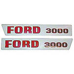 Ford 3000 up to 1968: Mylar Decal Set