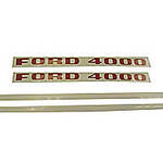 Ford 4000 1968 and up 3 Cyl: Mylar Decal Set