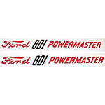 Ford 801 Powermaster: Vinyl Decal Hood Pair