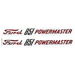 Ford 851 Powermaster: Mylar Decal Hood Pair