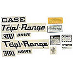Case 300 Triple Range: Mylar Decal Set
