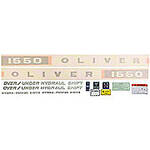 Oliver 1550: Vinyl Cut Decal Set