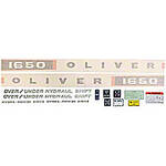 Oliver 1650: Vinyl Cut Decal Set