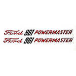 Ford 961 Powermaster: Mylar Decals