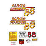 Oliver 88 Standard: Mylar Decal Set