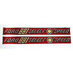 Ford 881 Select-O-Speed: Mylar Decal Set