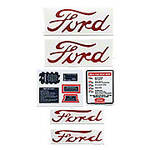 Ford NAA, Jubilee - 9 Piece Vinyl Decal Set