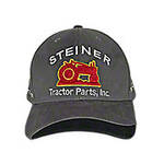 Grey Fabric Steiner Tractor Parts Hat (Winter Hat, Baseball Cap)