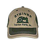 STP Tan Front Hat with Green Back and Split Visor