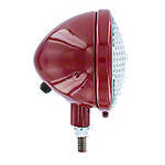 Complete Headlight Assembly, Red, 6V -- Fits Many IH Models