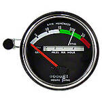 Tachometer with red needle