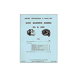 Wico XH and XHD Magneto Service - Instructions and Parts List (1959)