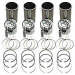 Sleeve and Piston Kit (3-3/8" Overbore), Ferguson TO35, F40; MF 35, 50, 202, 204; MH 50