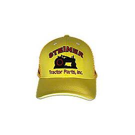 Gold/Yellow Mesh Cap with Red Embroidery, Steiner Tractor Parts, Inc. Baseball Cap