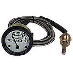 Water Temperature Gauge with white face and 3' lead