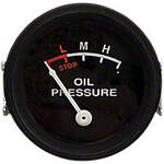 Oil Pressure Gauge (0-25 PSI) - Dash mounted, Black Face