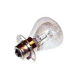 6 Volt, single contact Headlight Bulb with ring