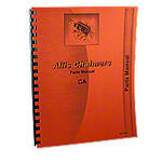 Allis Chalmers CA Parts Manual Reprint
