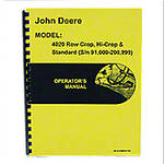 Operators Manual Reprint: JD 4020 Standard and Row Crop; gas, LP, diesel