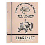 Operator Manual Reprint: Cockshutt 560